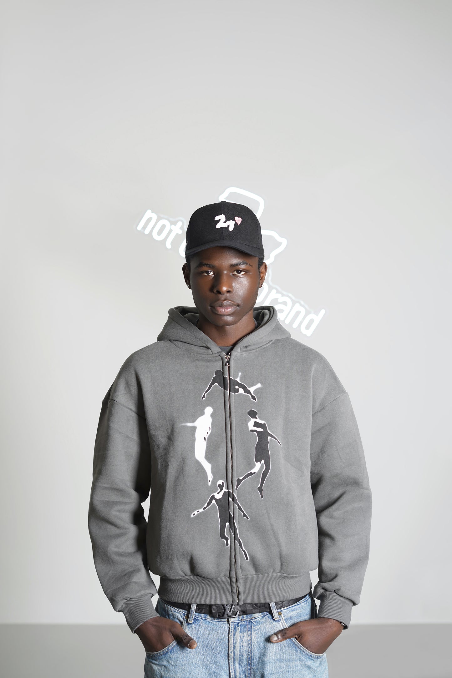 Falling Sky Asphalt Grey Oversized-Zip