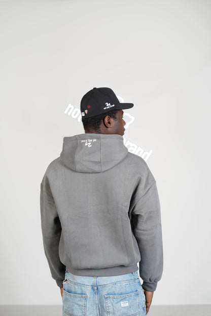 Falling Sky Asphalt Grey Oversized-Zip