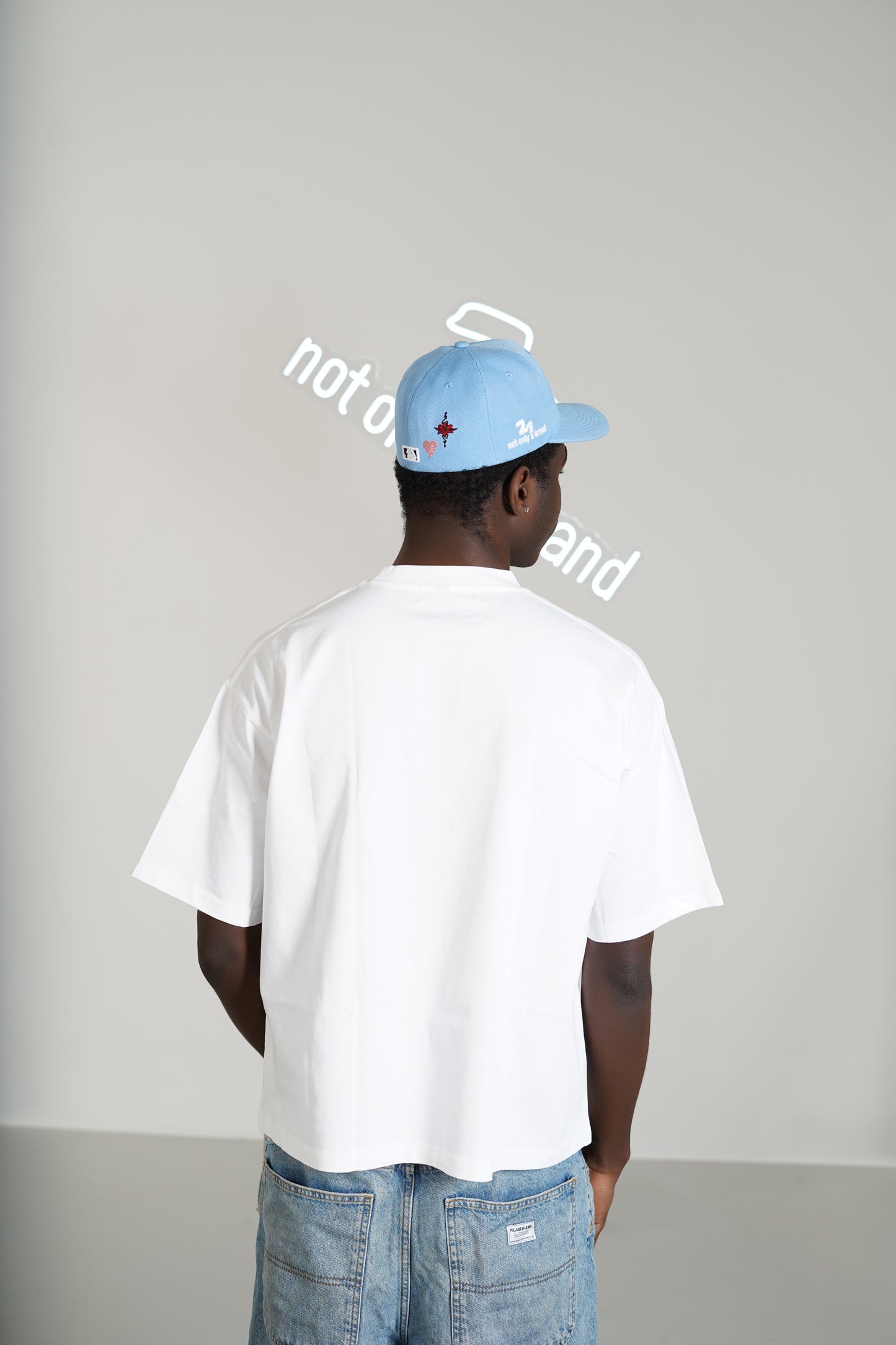 Falling Sky White Oversized-Tee