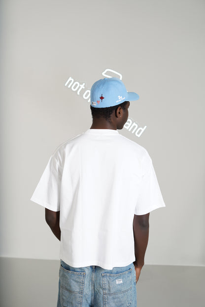 Falling Sky White Oversized-Tee