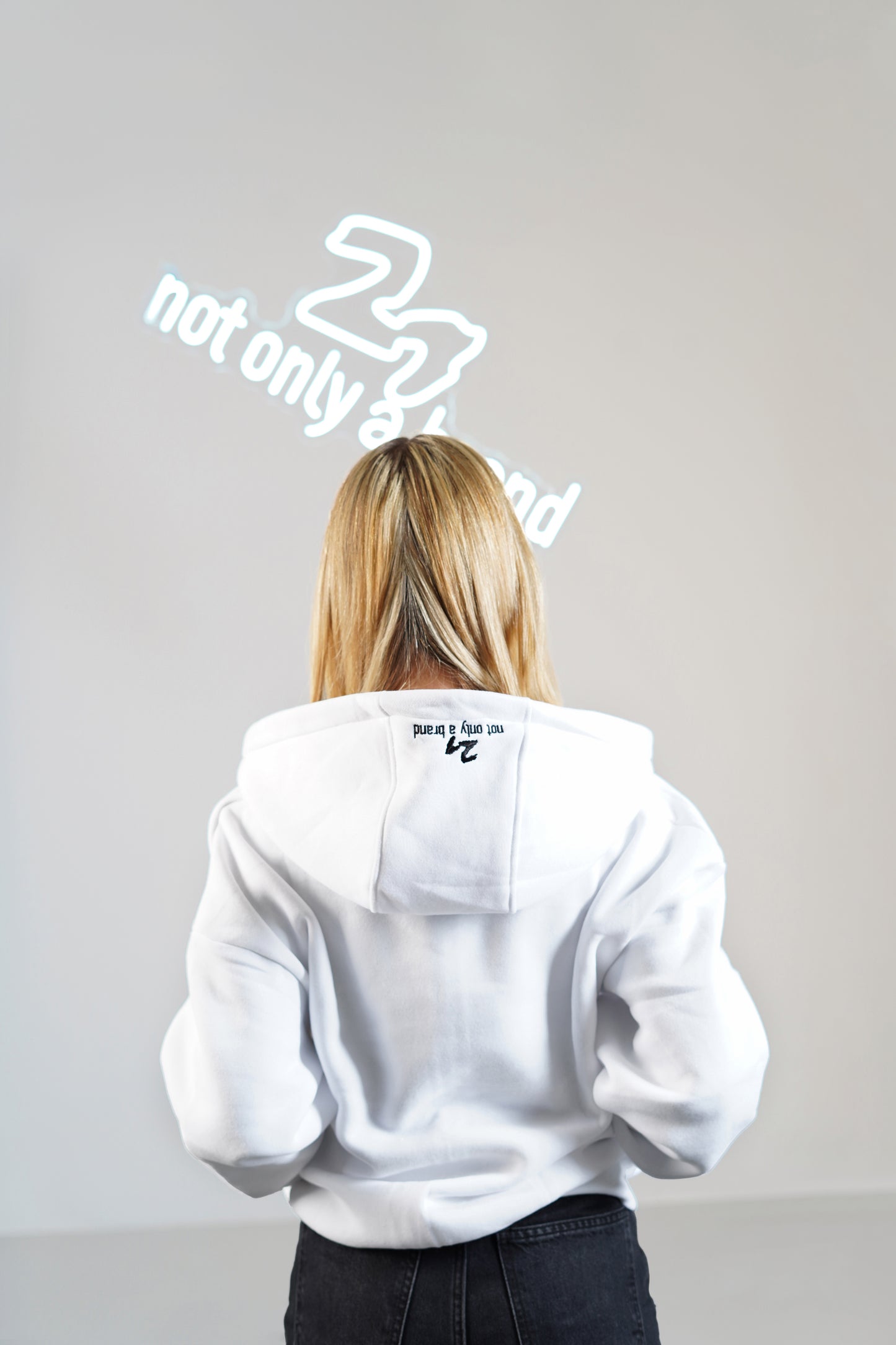 Falling Sky White Oversized-Zip